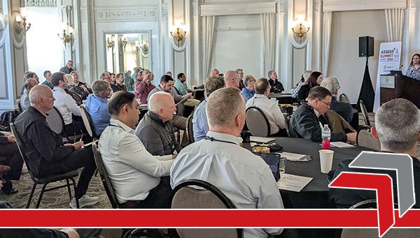 Delegates listen to the keynote presentation at ASSESS25 Delegates listen to the keynote presentation at ASSESS25